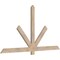 Ekena Millwork Kennewick Smooth Timber Gable Bracket, Douglas Fir, 72"W x 39"H x 1 1/2"D x 3 1/2"F, 13/12 Pitch GBW072X39X0204KEN00SDF - alternate 5